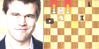 Carlsen faces to faces against Yifan on Tata Steel 2018. Round 7